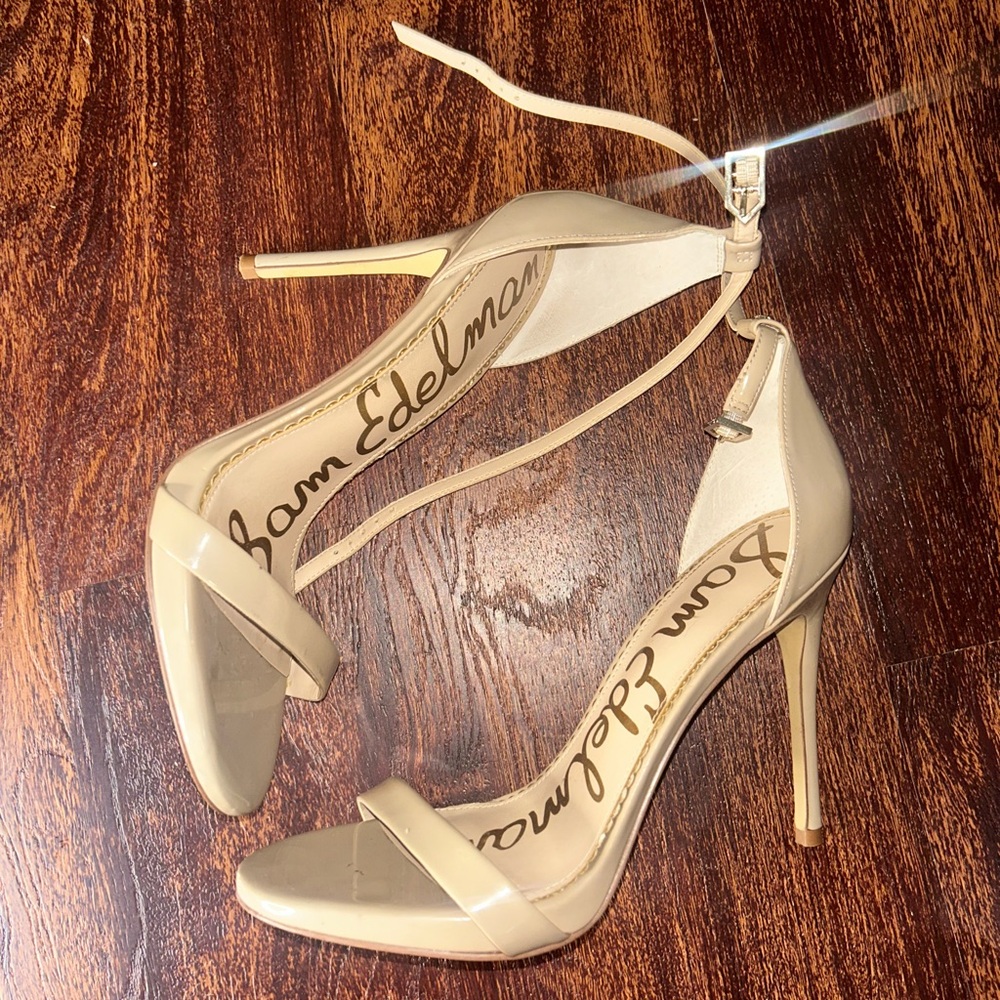 Sam Edelman Ariella Ankle Strap Nude Women's 8.5M